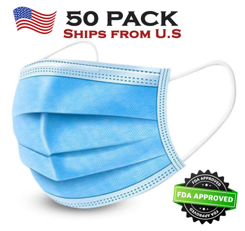 3 PLY Medical Surgical Masks - (50 COUNT)
