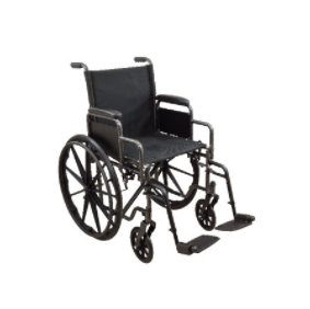 Kona K1/K2 20" Dual Axle Wheelchair with Swing-Away Footrests