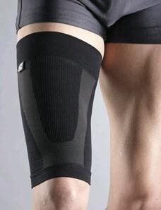 Thigh COMPRESSION SLEEVE POWER SYSTEM (COLOR: BLACK)