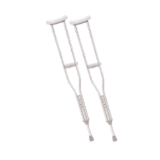 Walking Crutches with Underarm Pad & Handgrip (Youth)